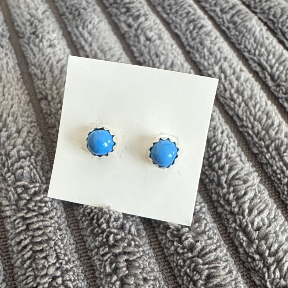 Blue Stud Earrings